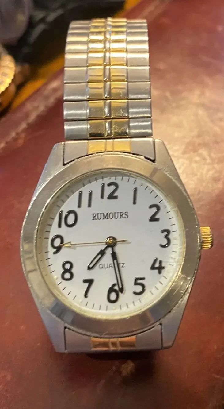Men's 37mm Two Tone Rumours Watch, Expansion Band